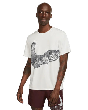 T-Shirt Nik Dri-FIT Running Division "Skeleton Bone Swoosh ” blanc S
