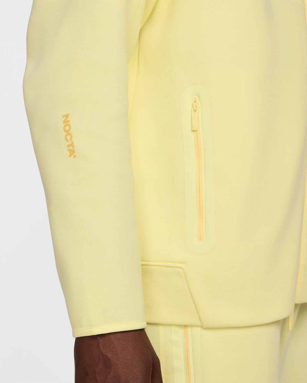 Nik x NOCTV Tech Fleece - Ensemble sweat à capuche et pantalon de jogging Jaune S