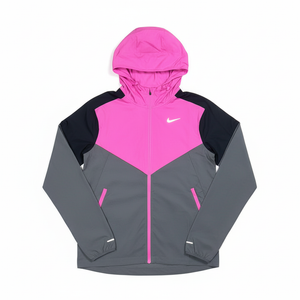 VESTE COUPE-VENT NIK RUNNING UV ROSE FLUO S